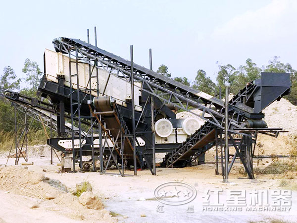安徽合肥移動式打沙機(jī)應(yīng)用現(xiàn)場